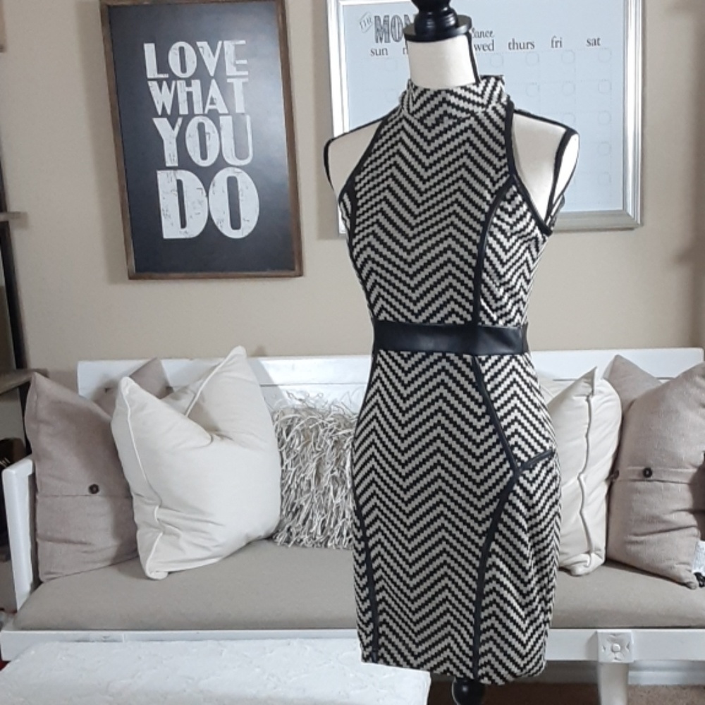 Charlotte Russe Mock Turtleneck Halter Dress (S)